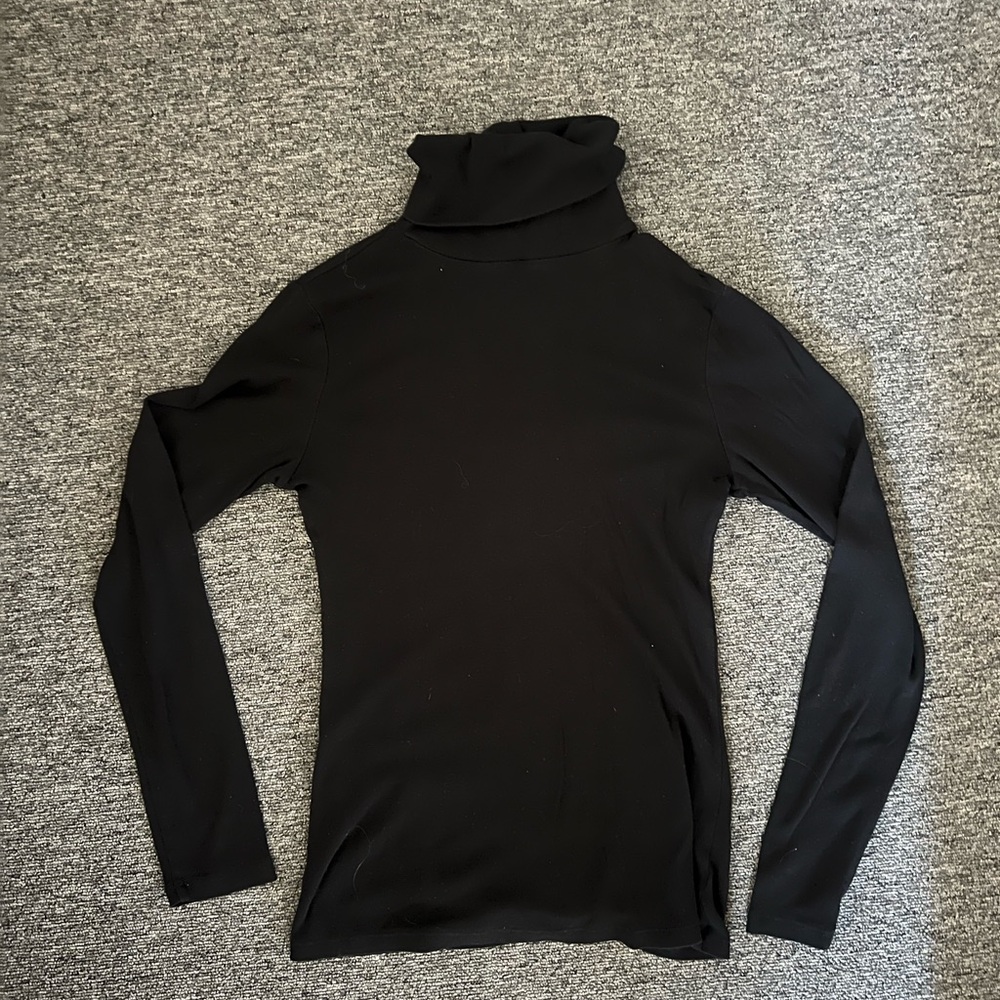Old Navy Black Women's Turtleneck Long Sleeve Top - Size S